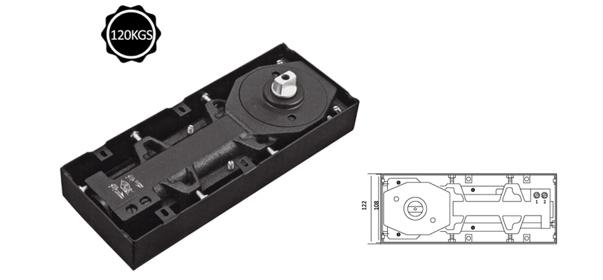 Floor hinge,Two Stage Speed Adjustable